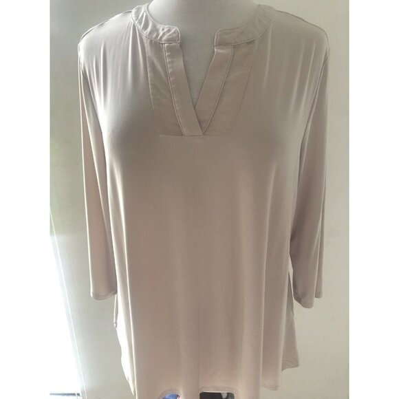 New Directions 3/4  -  Sleeve Blouse Size L -  Womens Top Stretch - Picture 1 of 5